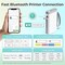 P21 Bluetooth Label Maker Machine with Tape Portable Mini Thermal Printer Wireless Inkless Label Printer for Home, Office, School Organization & DIY Labels (White, 2026 Version)